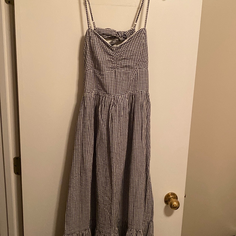A E Sweetheart Gingham Midi Dress NWT size L